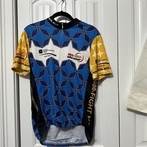 Voler Cycling Jersey Mens Large Georgia MS Chapter 2004 Race Blue Gold